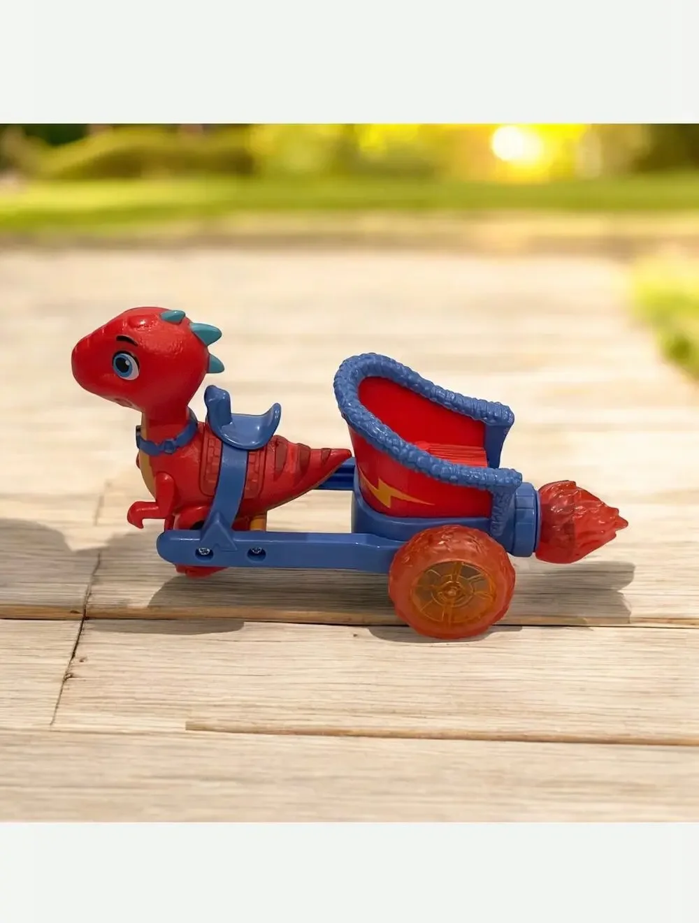 Dino Ranch Blitz Chariot Vehicle -Pull Back Spin 3